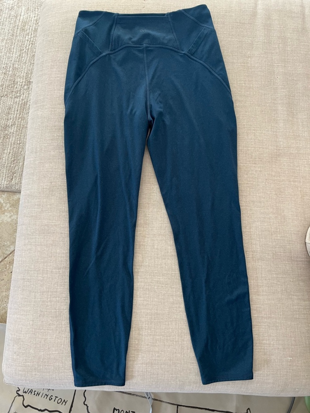 Municipal Leggings - Blue - Size Large- 25” inseam